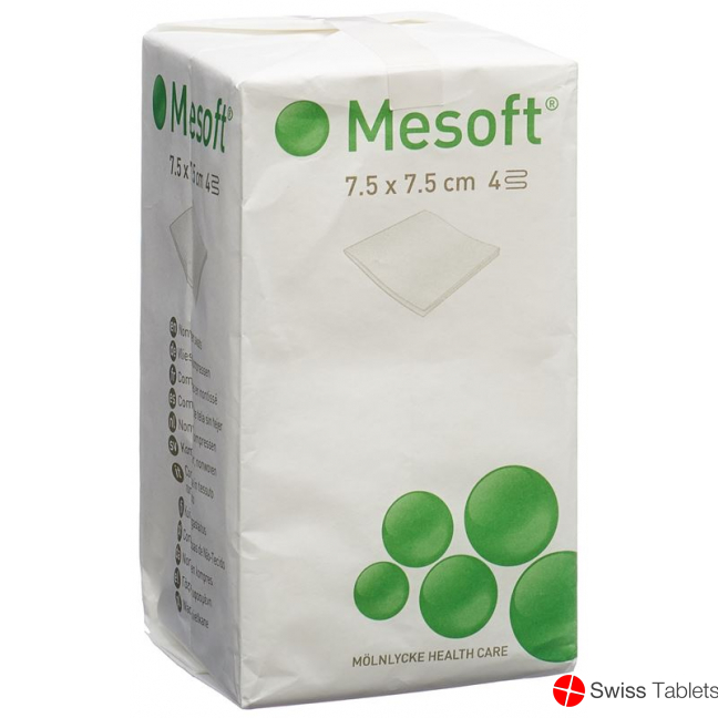 Mesoft Kompressen 7.5x7.5cm Unsteril 100 Stück buy online