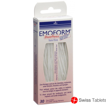 Emoform Duofloss Brücken Implant Rein Fein 30 Stück buy online