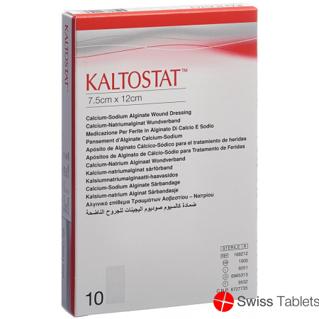 Kaltostat Kompressen 7.5x12cm Steril 10 Stück buy online