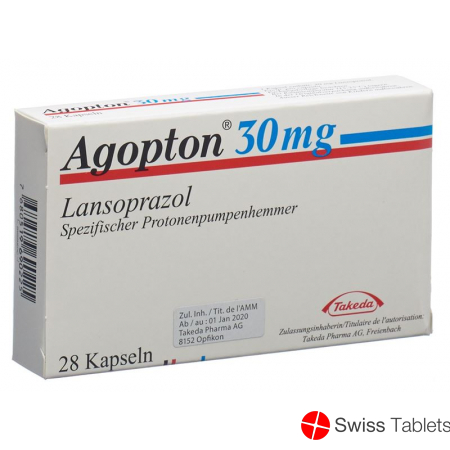 Agopton 30 Kapseln 30mg 28 Stück buy online