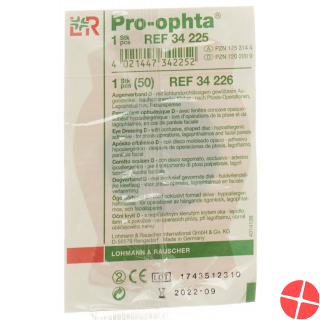 Pro-Ophta Augenverband D Lichtdicht Beige