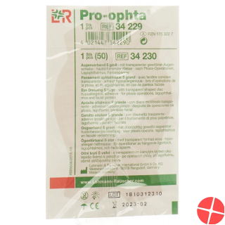 Pro-Ophta Augenverband S Durchsichtig Grösse L