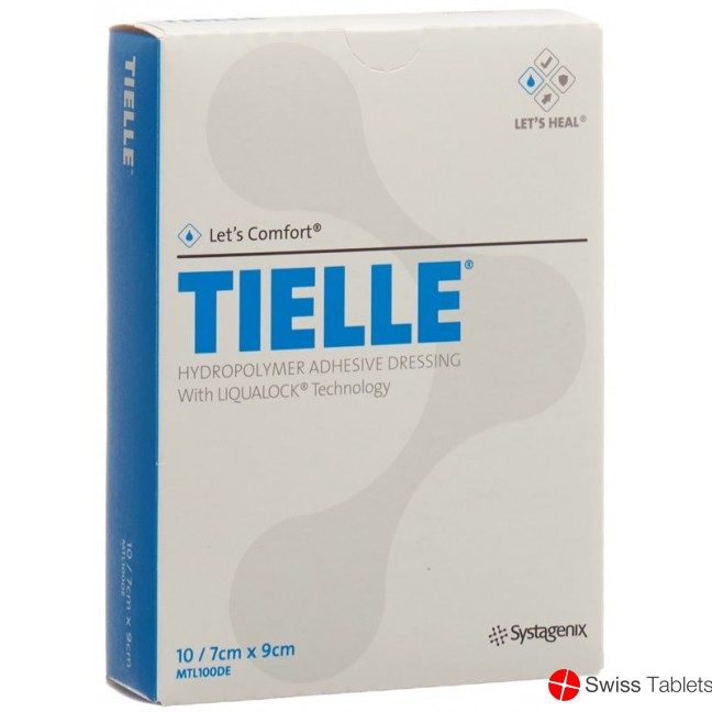 Let's Comfort Tielle Classic Hydropolymer-Schaumverband 7x9cm 10 Beutel buy online