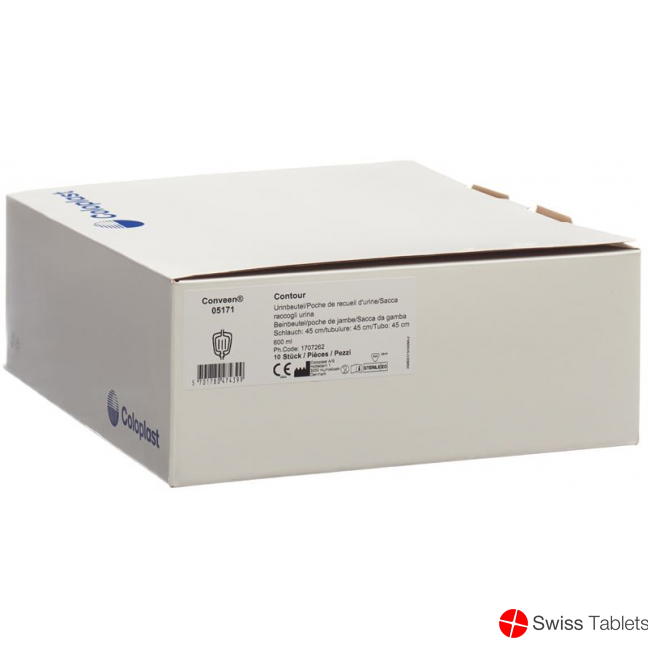 Conveen Contour Mehrkammerbeutel Steril 600ml 45cm 10 Stück buy online