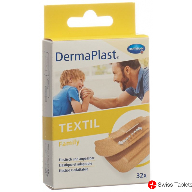 Dermaplast Textil Family Strip 3 Sizes 32 Pieces buy online