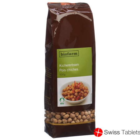 Biofarm Kichererbsen Knospe Beutel 500g buy online