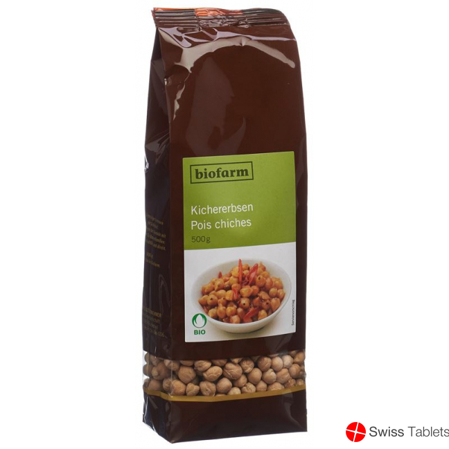 Biofarm Kichererbsen Knospe Beutel 500g buy online