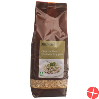 Biofarm Reis Langkorn Knospe Beutel 1kg Biofarm Reis Langkorn Knospe Beutel 1kg