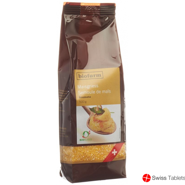 Biofarm Maisgriess Bramata Knospe Beutel 500g buy online