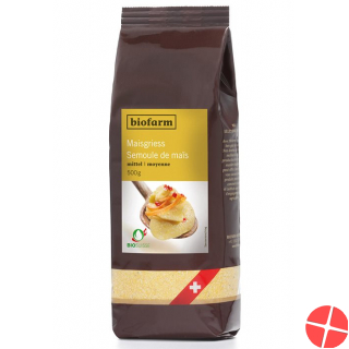 Biofarm Maisgriess Mittel Knospe Beutel 500g