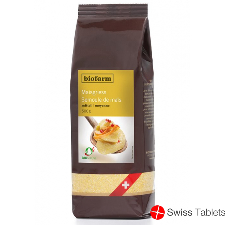 Biofarm Maisgriess Mittel Knospe Beutel 500g buy online