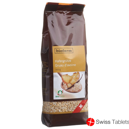 Biofarm Hafergruetze Knospe Beutel 500g buy online