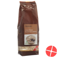 Biofarm 5 Korn Flocken Knospe Beutel 500g