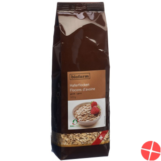 Biofarm Haferflocken Grob Knospe Beutel 500g