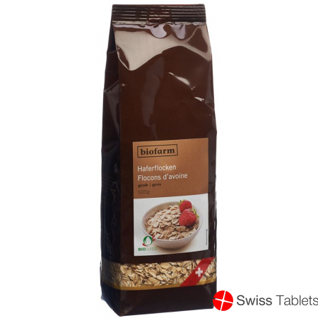 Biofarm Haferflocken Grob Knospe Beutel 500g buy online