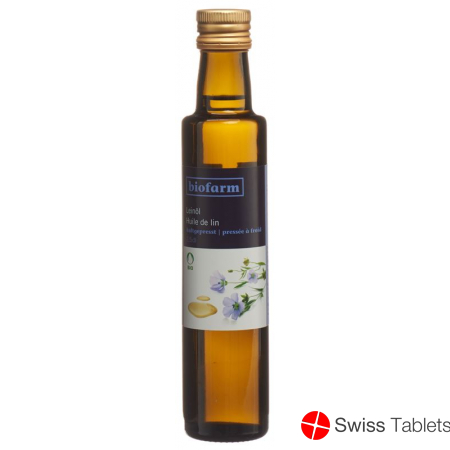 Biofarm Leinöl Knospe Flasche 2.5dl buy online