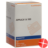 Applica I.v.100 Kanülenfix 8x6cm M Polster 50 Stück