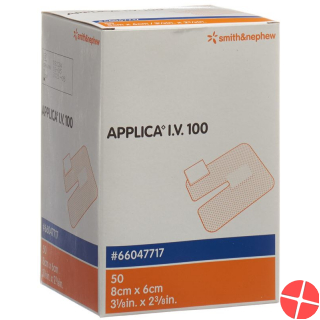 Applica I.v.100 Kanülenfix 8x6cm M Polster 50 Stück