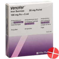 Venofer Injektionslösung 100mg/5ml 5 Ampullen 5ml