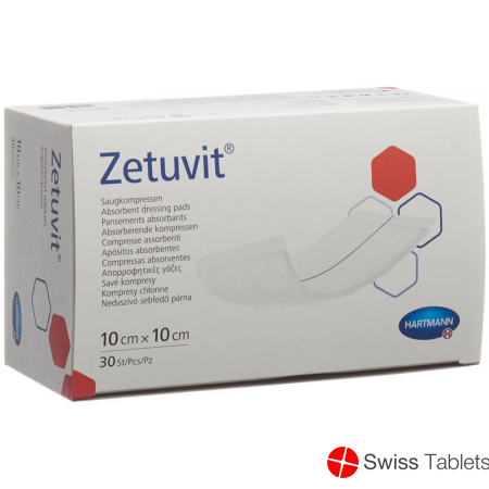 Zetuvit Absorptionsverband 10x10cm 30 Stück buy online