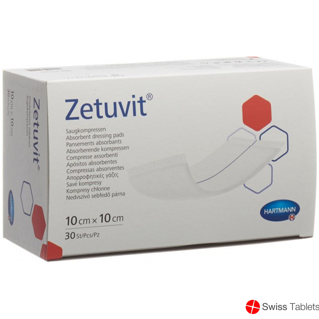 Zetuvit Absorptionsverband 10x10cm 30 Stück buy online