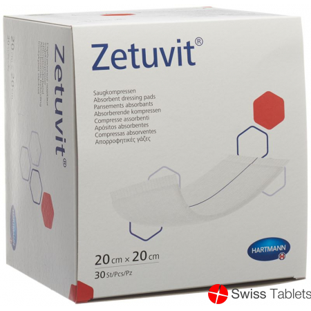 Zetuvit Absorptionsverband 20x20cm 30 Stück buy online