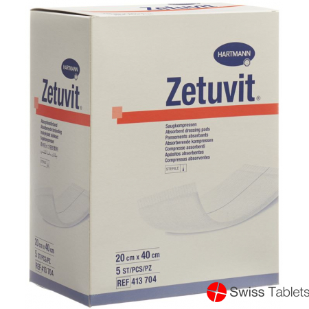 Zetuvit Absorptionsverband 20x40cm Steril 5 Stück buy online