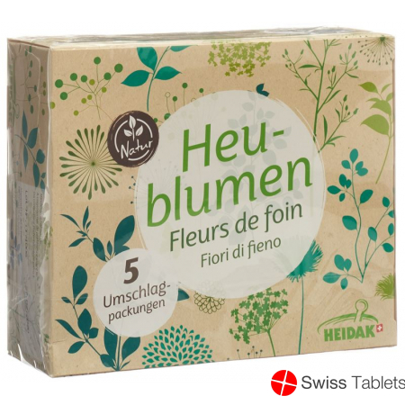 Heidak Heublumen für Wickel 5 Beutel 50g buy online
