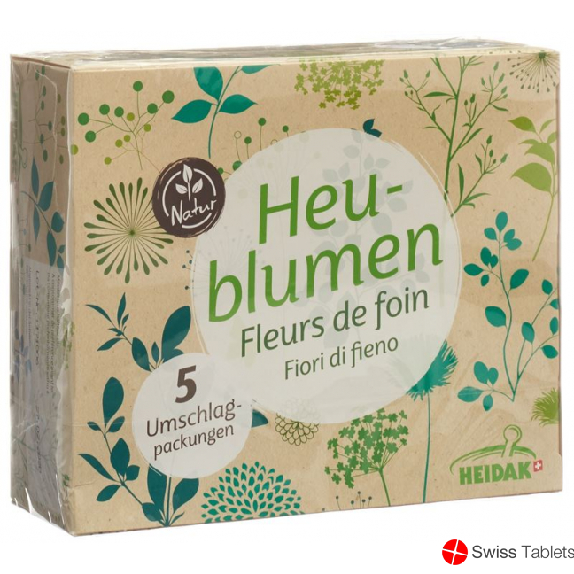 Heidak Heublumen für Wickel 5 Beutel 50g buy online
