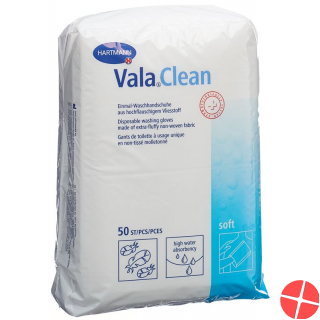 Valaclean Soft Einm Waschhandschu 15.5x23cm 50 Stück