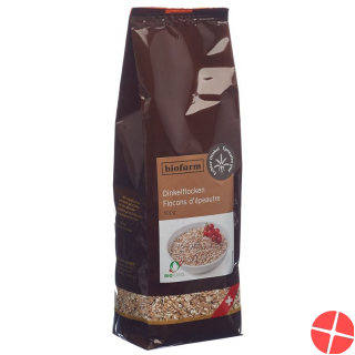Biofarm Dinkelflocken Knospe Beutel 500g