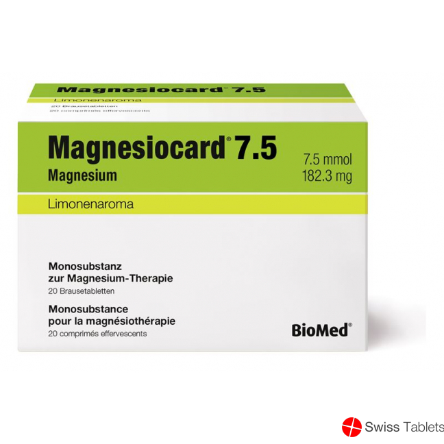 Magnesiocard 7.5 Brausetabletten 7.5 Mmol 20 Stück buy online