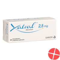 Xatral 2.5 mg 60 tablets Xatral 2.5 mg 60 tablets