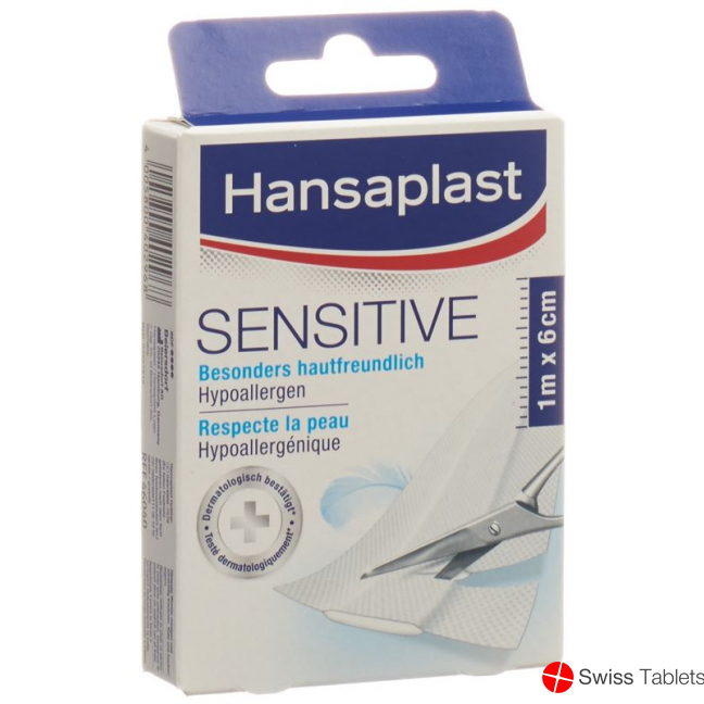 Hansaplast Sensitive Schnellverband 10cm x 6cm 10 Stück buy online