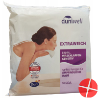 Duniwell Sanft Reinigende Einmal Waschlappen Sensitiv 50 Stück