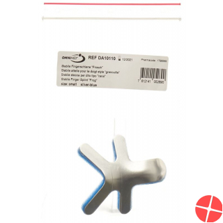 Omnimed Dalco Frog Fingerschiene Grösse S Silber Blau