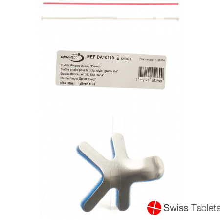 Omnimed Dalco Frog Fingerschiene Grösse S Silber Blau buy online