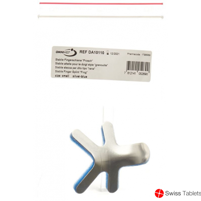 Omnimed Dalco Frog Fingerschiene Grösse S Silber Blau buy online