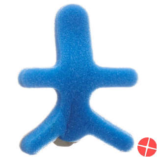 Omnimed Dalco Frog Fingerschiene Grösse M Silber Blau