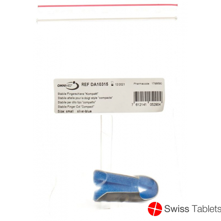 Omnimed Dalco Fingerschiene Grösse S Silber Blau buy online