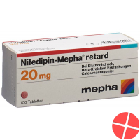 Nifedipin Mepha Retard Tabletten 20mg 100 Stück
