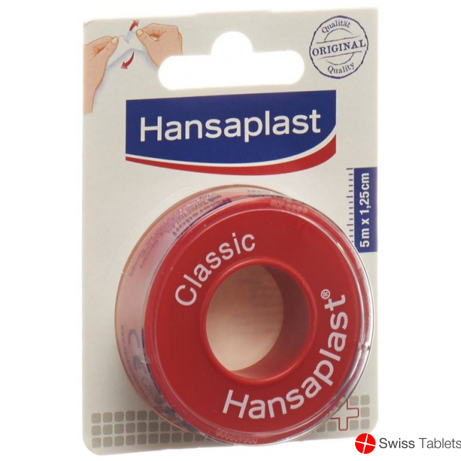 Hansaplast Classic adhesive plaster 5mx1.25cm buy online