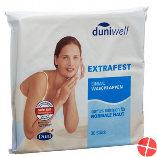 Duniwell Sanft Reinigende Einmal Waschlappen 30 Stück