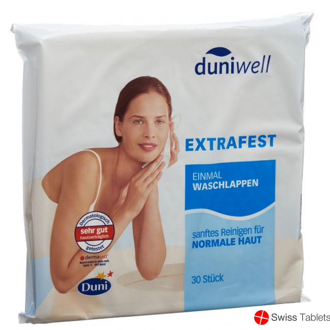Duniwell Sanft Reinigende Einmal Waschlappen 30 Stück buy online
