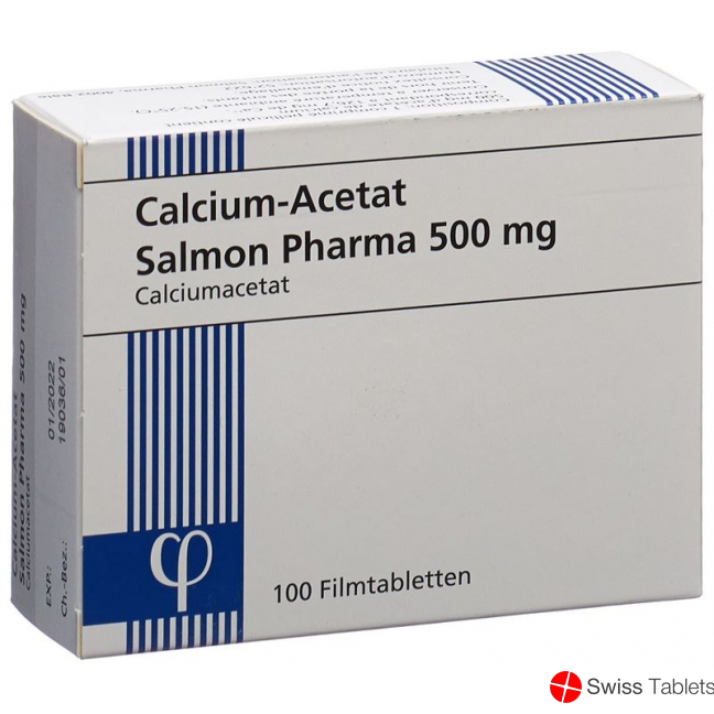 Calcium Acetat Salmon Pharma 500mg 100 Stück buy online