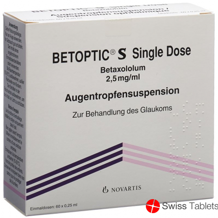 Betoptic S Single Dose Augentropfen 60x 0.25ml buy online
