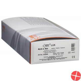 Wero Lux Elastische Fixierbinde 4mx4cm Weiss 20 Stück Wero Lux Elastische Fixierbinde 4mx4cm Weiss 20 Stück