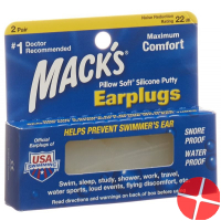 Macks Earplugs Transparent 2 pairs