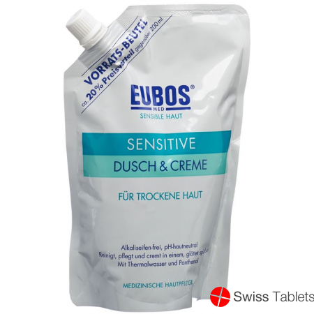 Eubos Sensitive Dusch + Creme Refill 400ml buy online