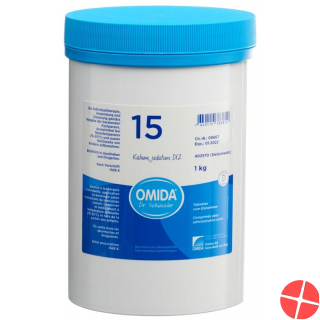 Omida Schüssler No15 Kal Jod Tabletten D 12 1000g